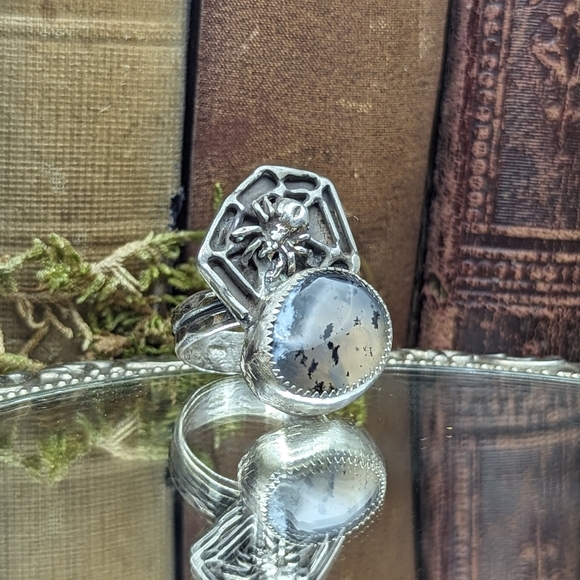 Dendric Opal Ring- size 7.25 - Picture 6 of 7